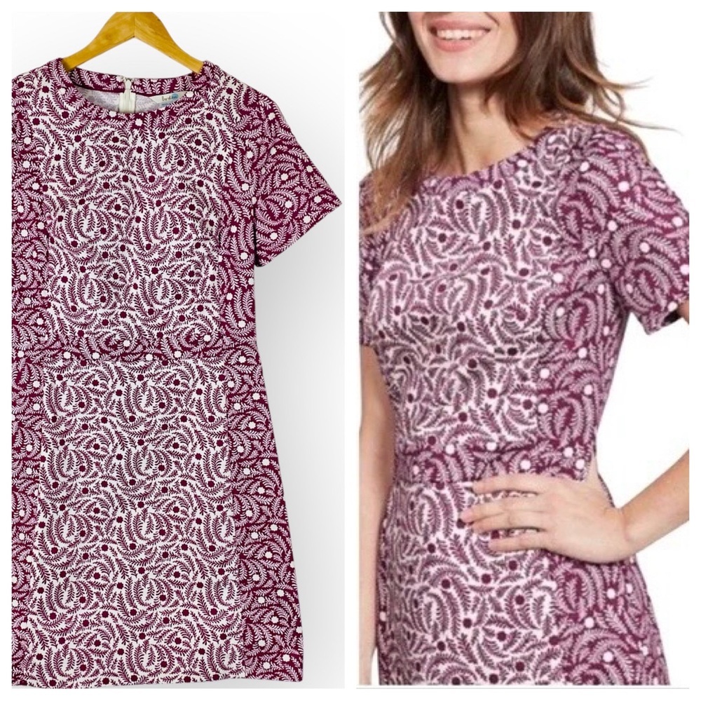 NWOT Brand New Boden Isla Cranberry Floral Botanical Dress size 10